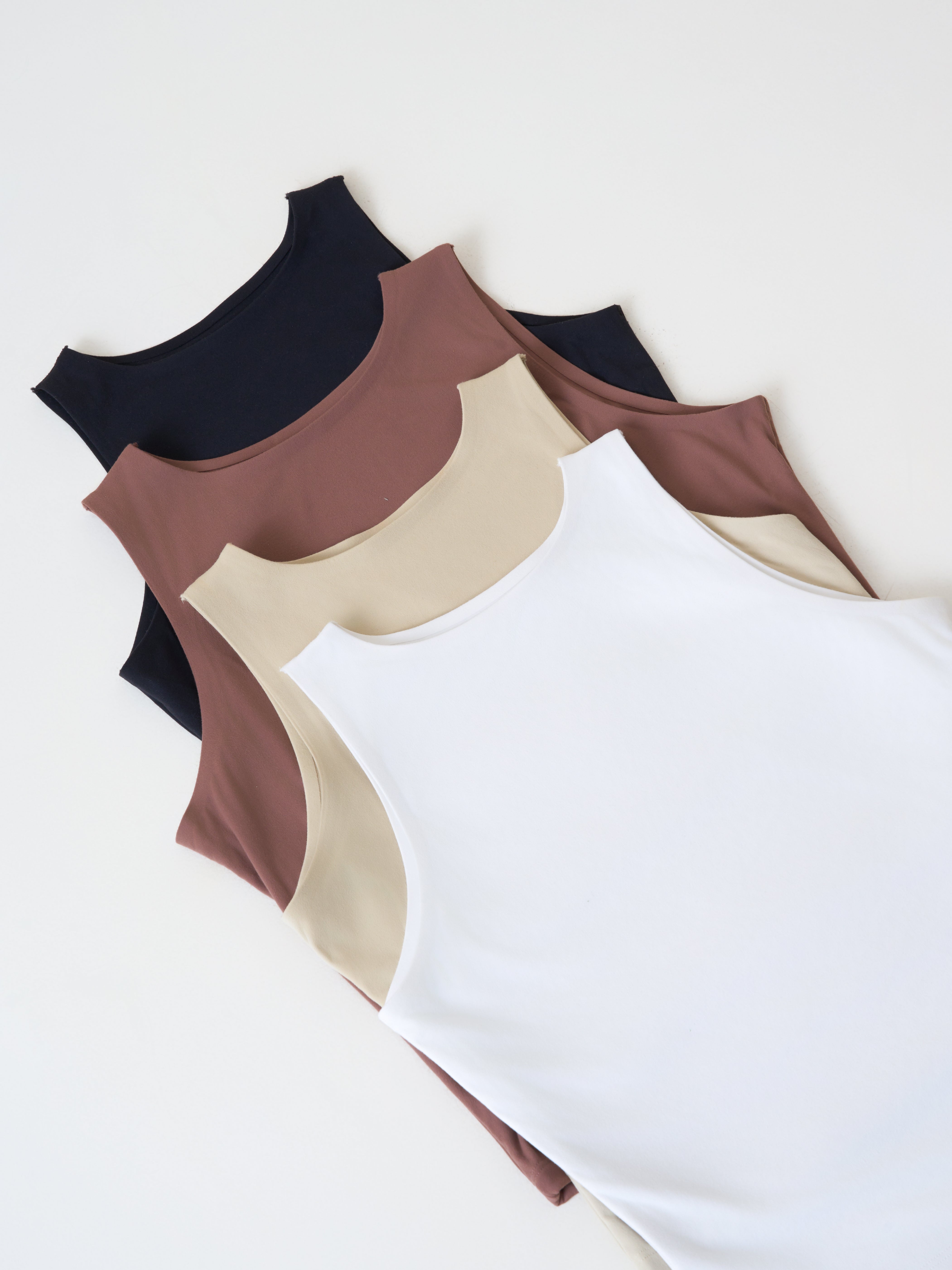 High Neck Sleeveless Sculpt Top