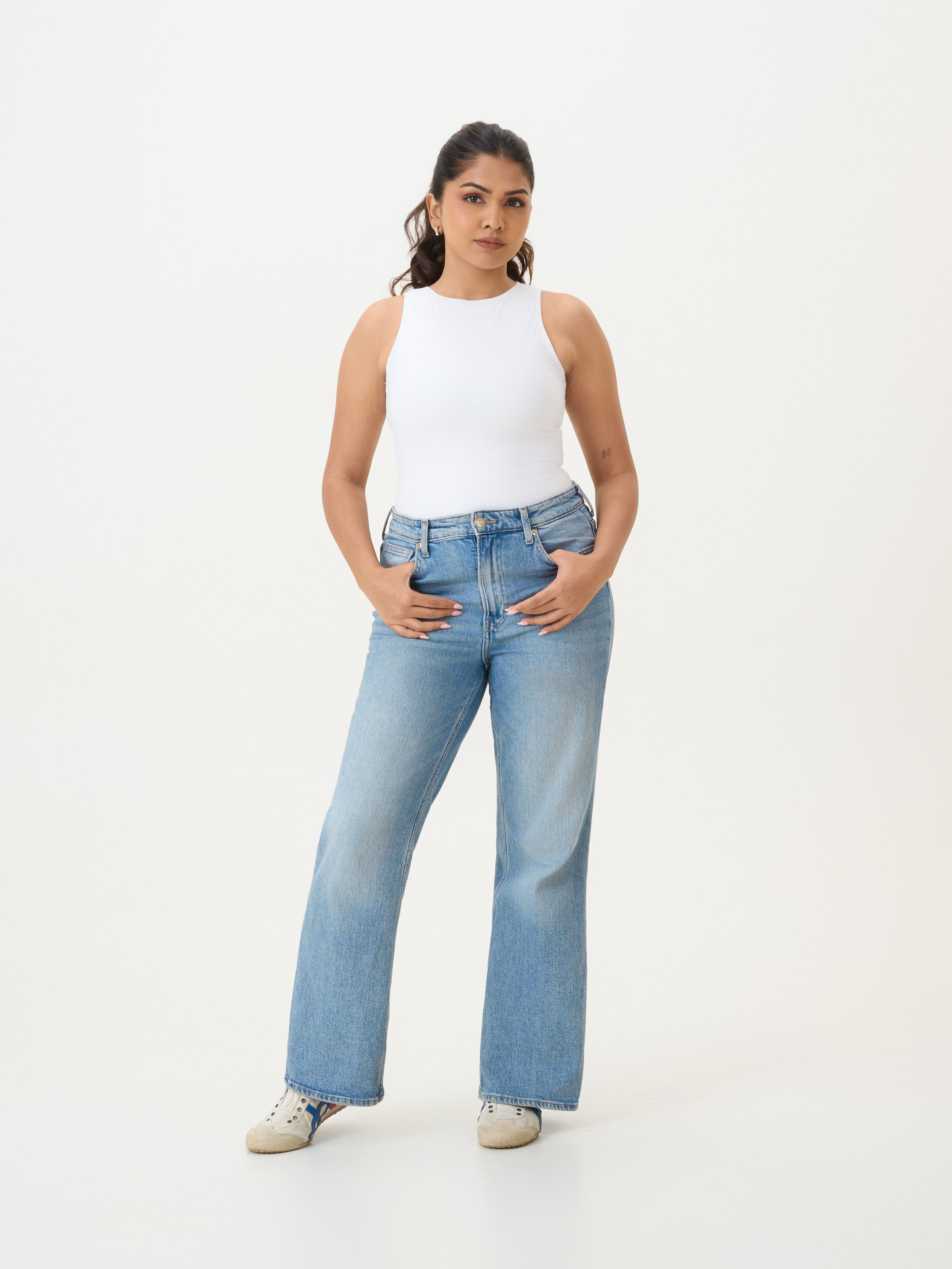 High Neck Sleeveless Sculpt Top