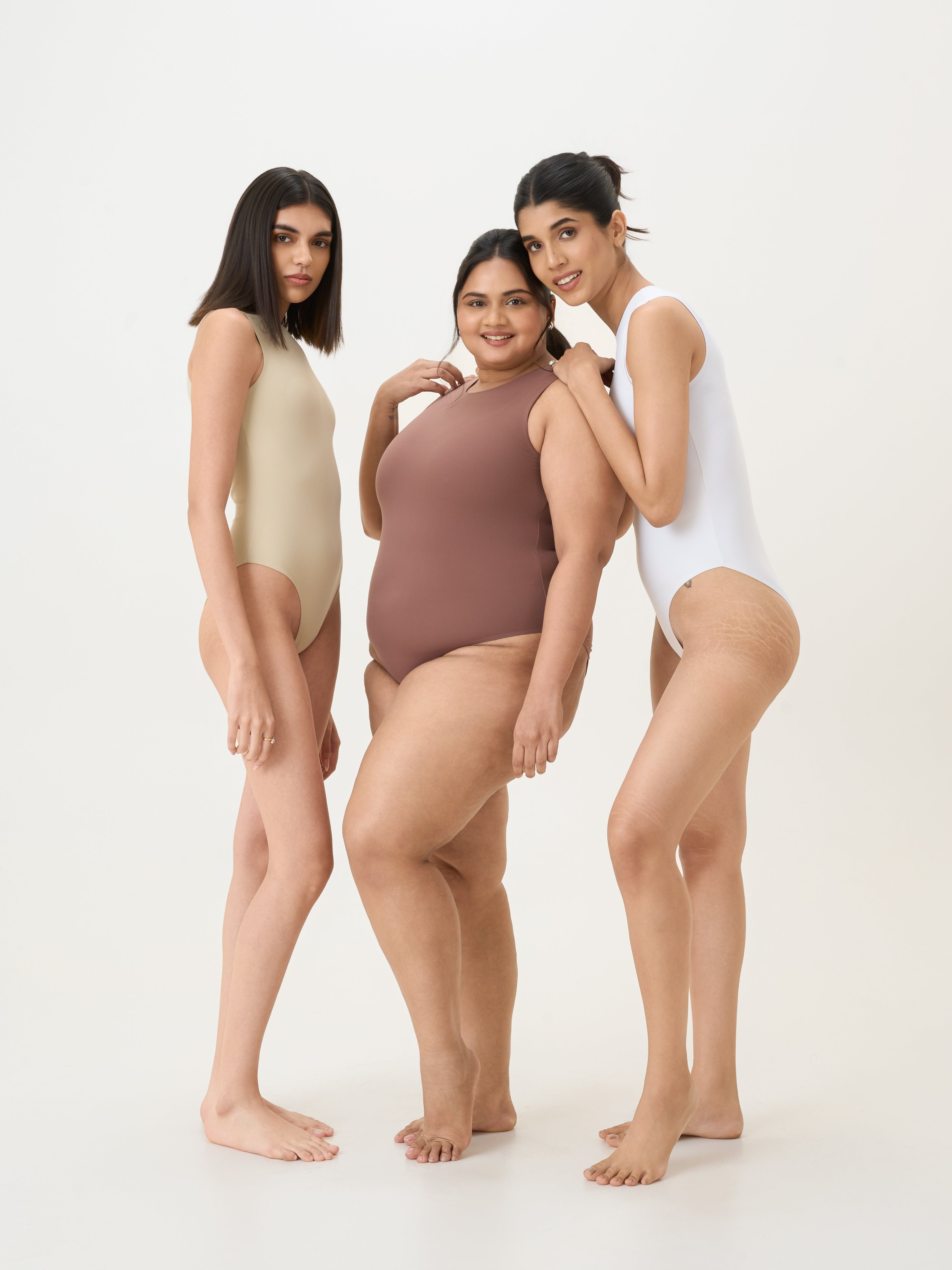 High Neck Sleeveless Bodysuit