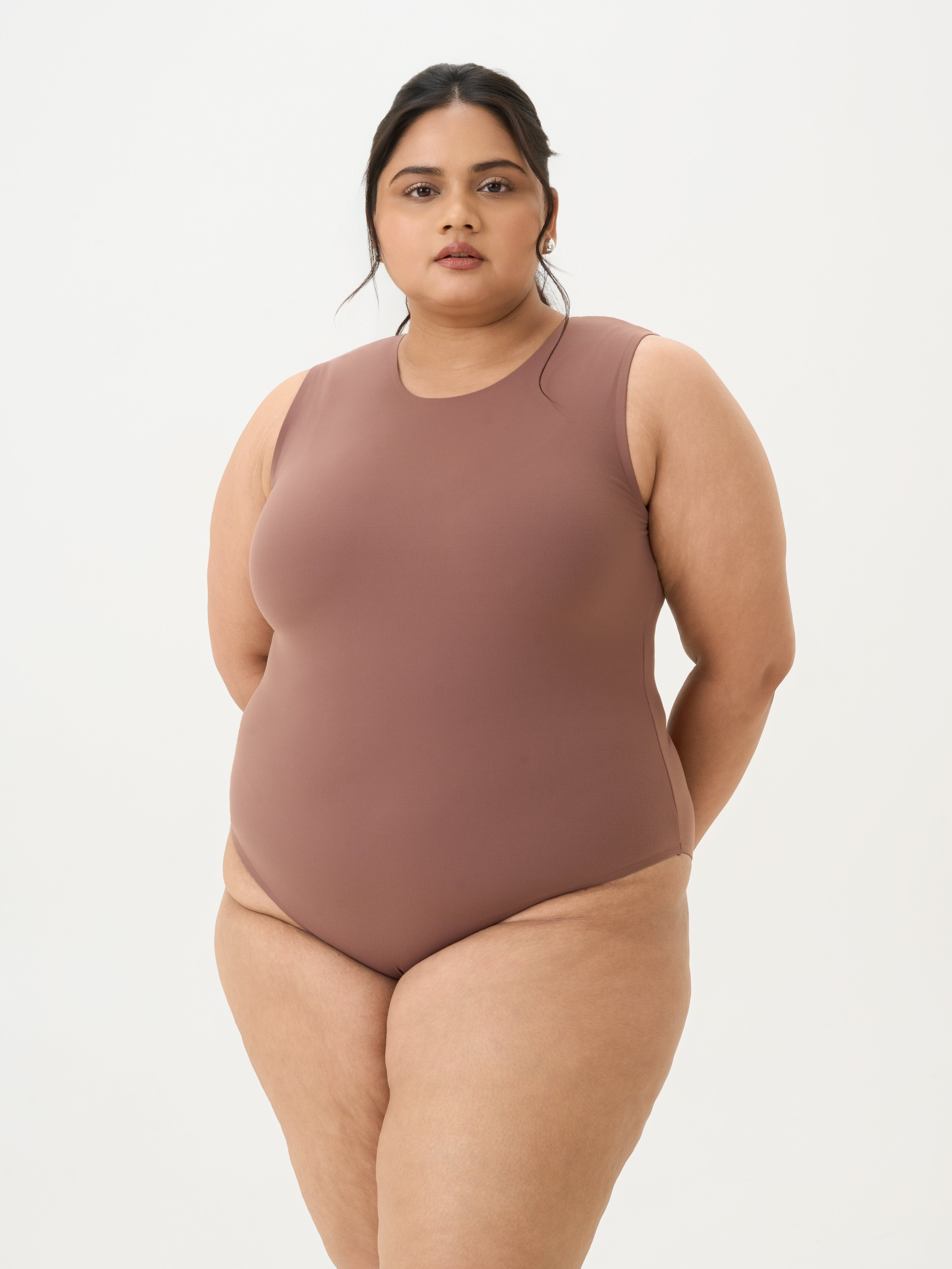 High Neck Sleeveless Bodysuit