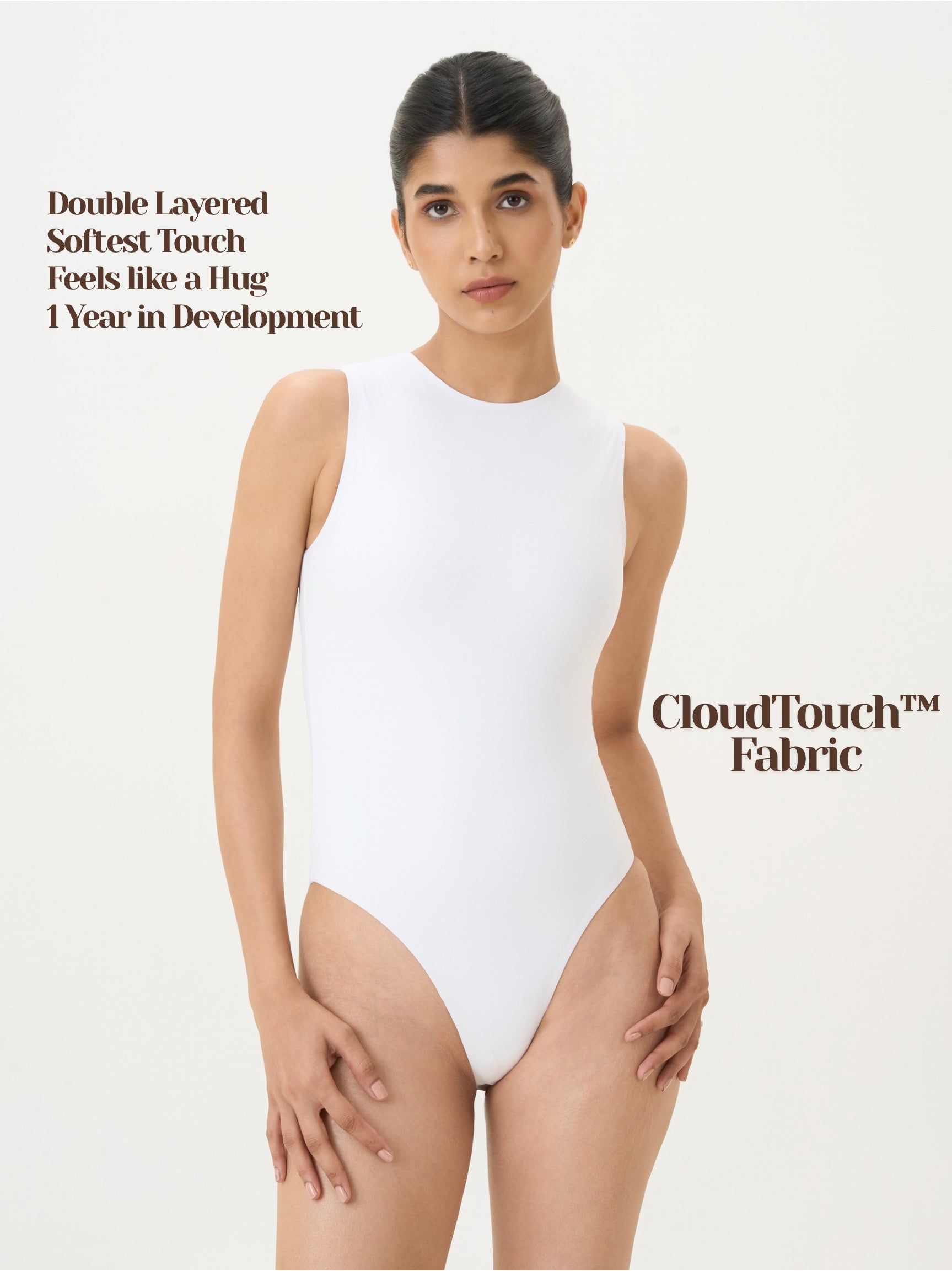 High Neck Sleeveless Bodysuit